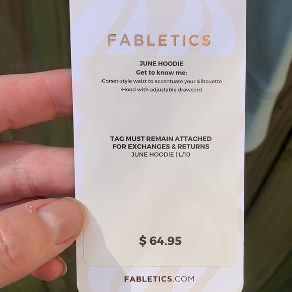 Fabletics corset style sweatshirt - Picture 2 of 5